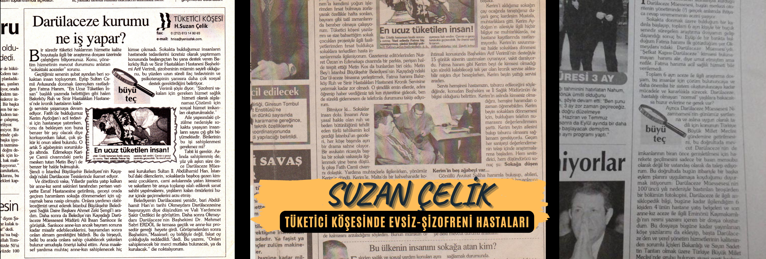 Site Adminimiz Suzan ÇELİK'in Yenişafak Gazetesi köşe yazıları